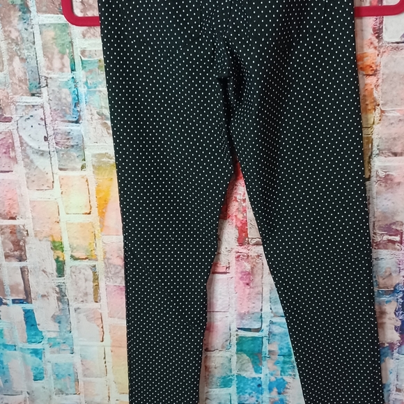 Black and white polka-dot stretched jeans - Picture 4 of 6